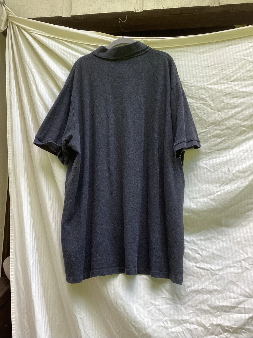 Ralph Lauren Charcoal Gray Polo with Purple Pony, size 3X